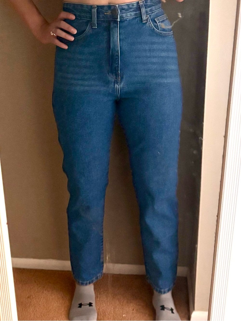 Nasty Gal Denim Jeans in Blue Wash